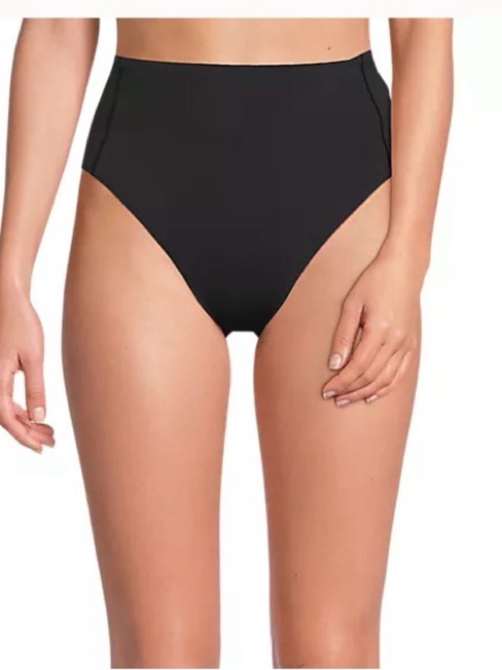 Lands’ End Women's Tugless QuickDry High Waisted High Leg Bikini Bottoms NWT